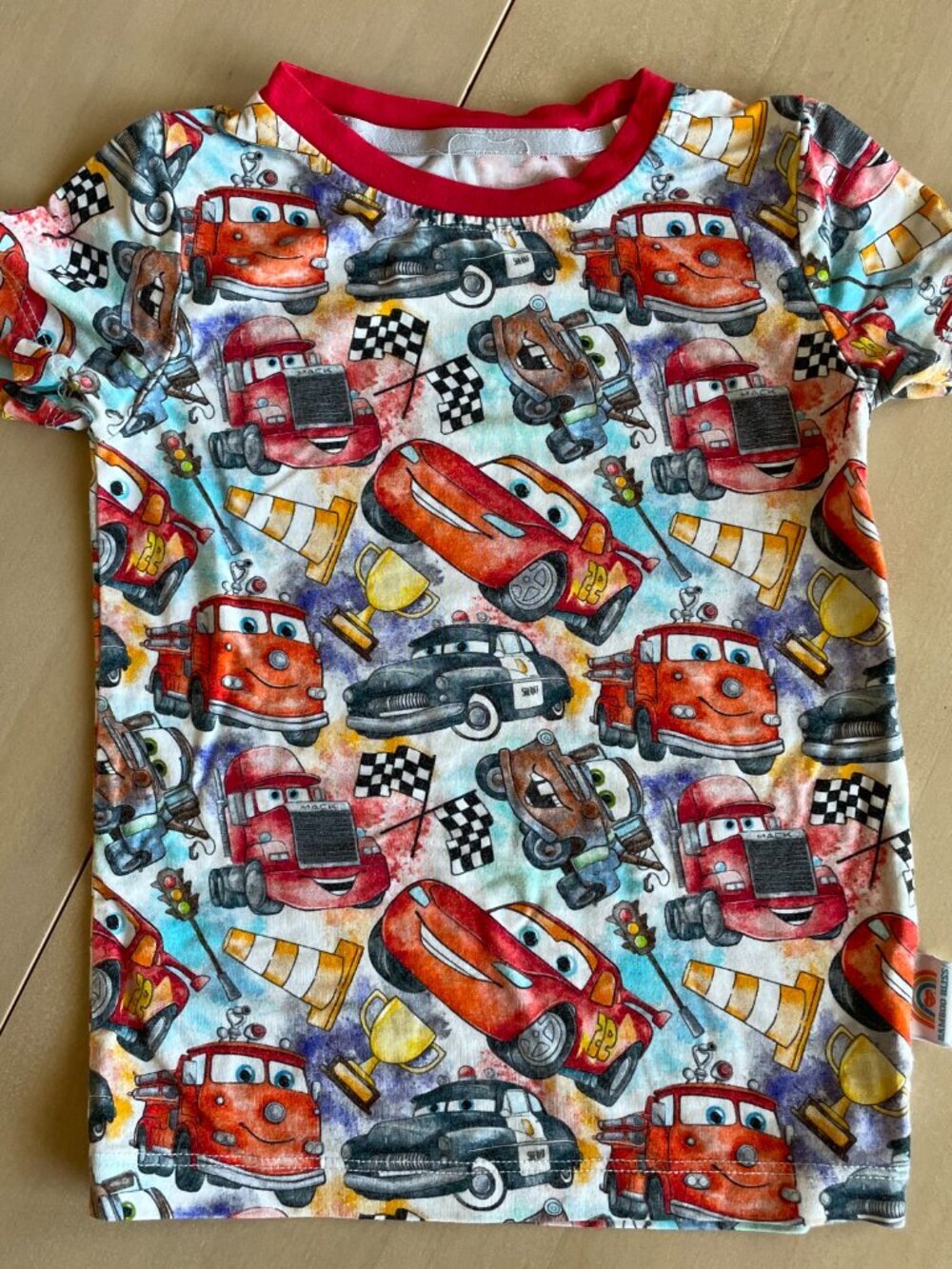 Entire Closet $5! Bamboo Bliss Boutique Disney Cars & 101 Dalmatians PJs Shorts - Picture 3 of 11